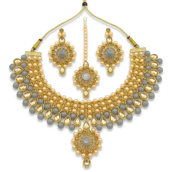 Grey_Premium_Alloy_Necklace_Sets_For_Women