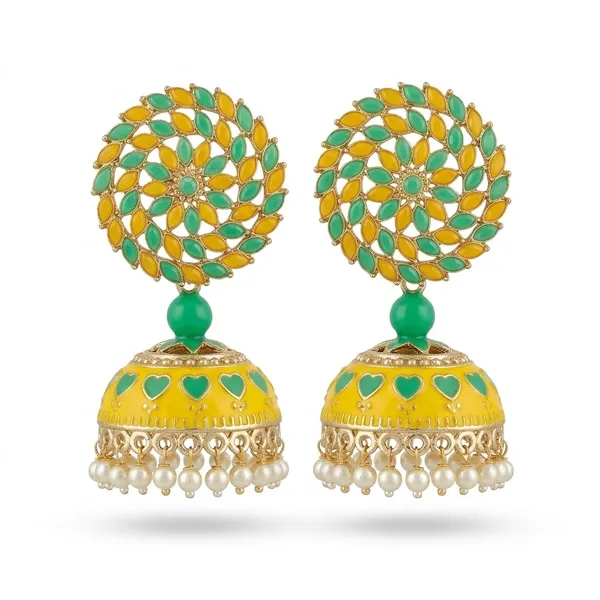 Yellow_Pista_Premium_Alloy_Earrings_For_Women