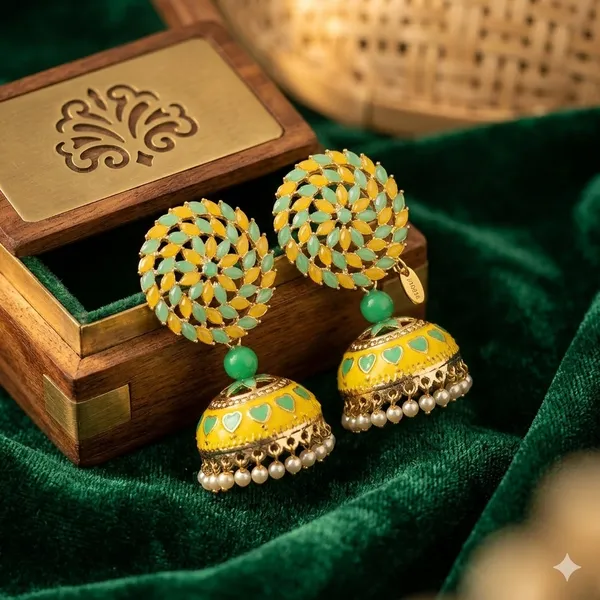 Yellow_Pista_Premium_Alloy_Earrings_For_Women