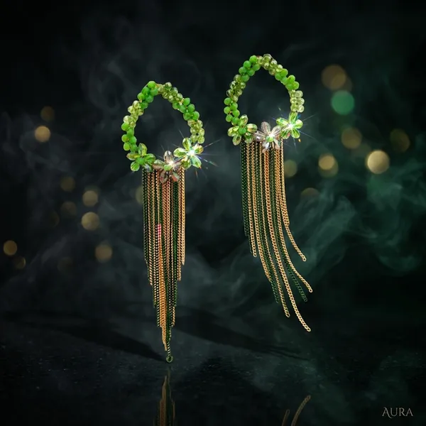 Green_Premium_Alloy_Earrings_For_Women