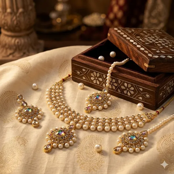 Golden_Premium_Alloy_Necklace_Sets_For_Women