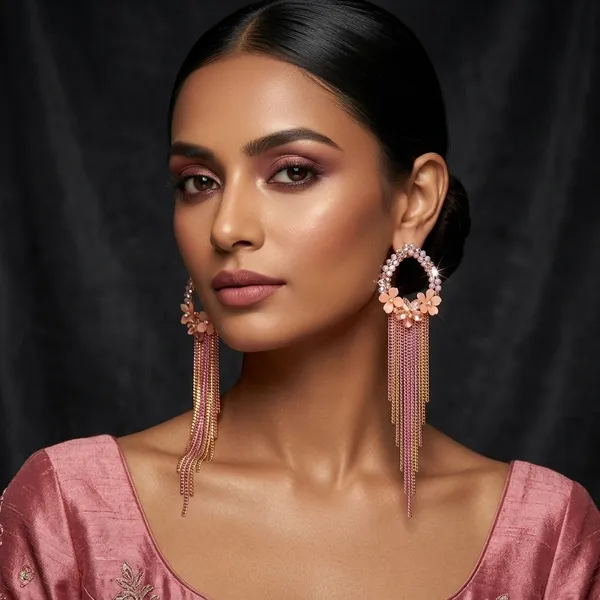 Pink_Premium_Alloy_Earrings_For_Women