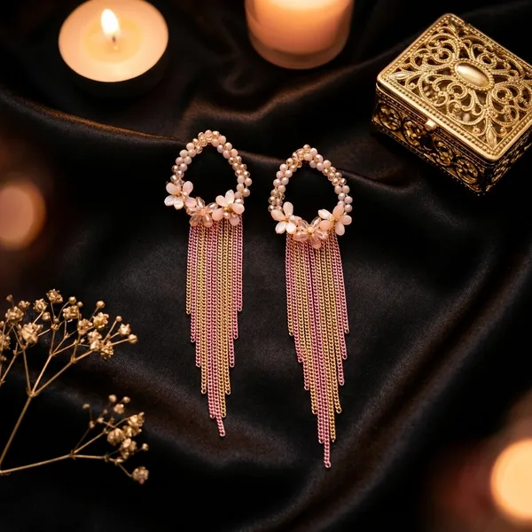 Pink_Premium_Alloy_Earrings_For_Women