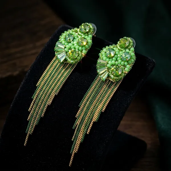 Green_Premium_Alloy_Earrings_For_Women