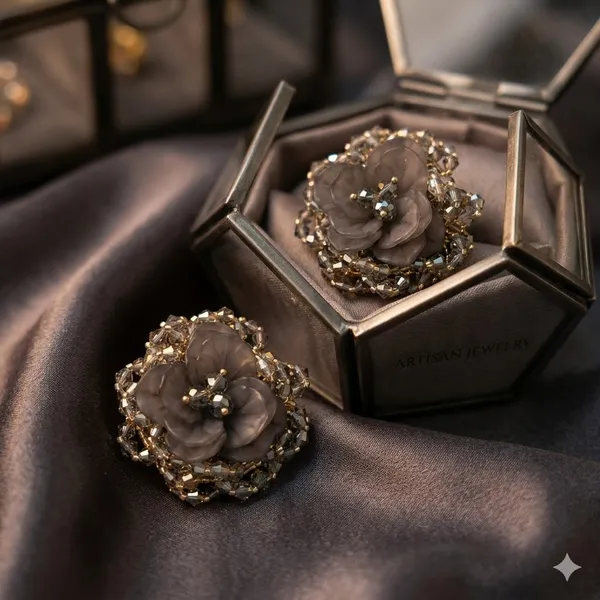 Grey_Premium_Alloy_Earrings_For_Women