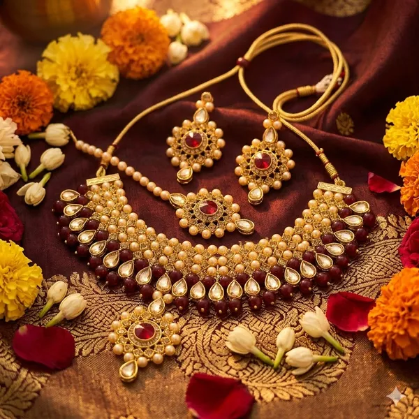Maroon_Premium_Alloy_Necklace_Sets_For_Women