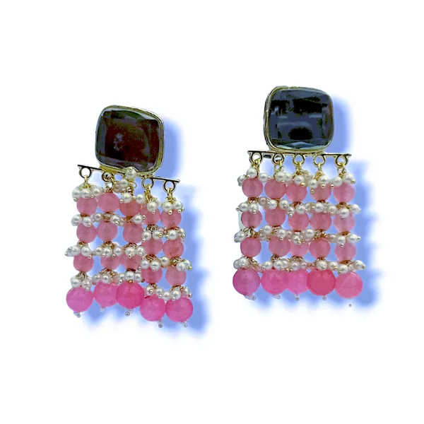 Pink_Premium_Alloy_Earrings_For_Women