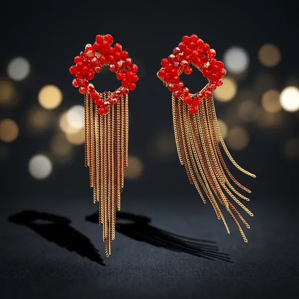 Red_Premium_Alloy_Earrings_For_Women