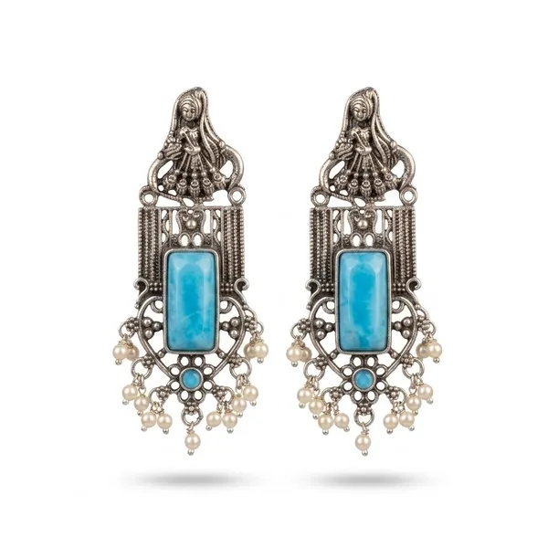 Sky_Blue_Premium_Alloy_Earrings_For_Women
