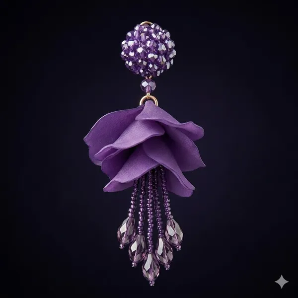 Purple_Premium_Alloy_Earrings_For_Women