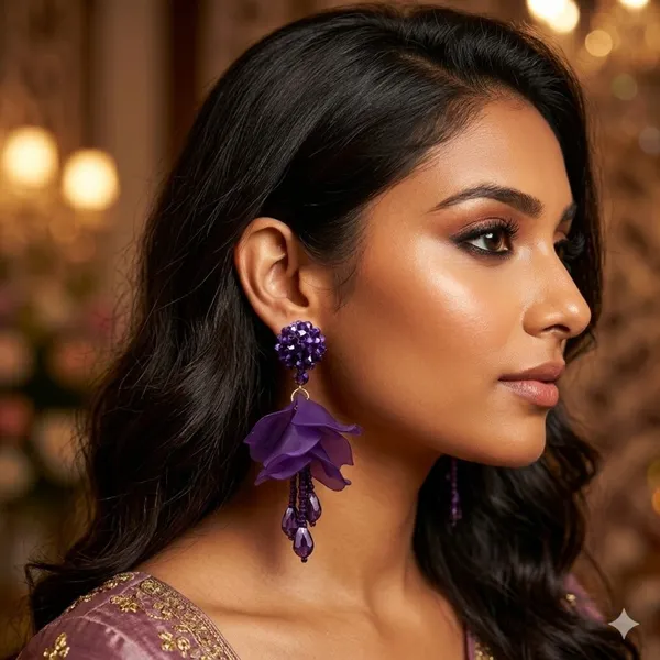 Purple_Premium_Alloy_Earrings_For_Women