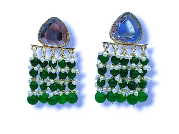 Green_Premium_Alloy_Earrings_For_Women