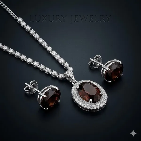 Maroon_Premium_Alloy_Pendant_Sets_For_Women