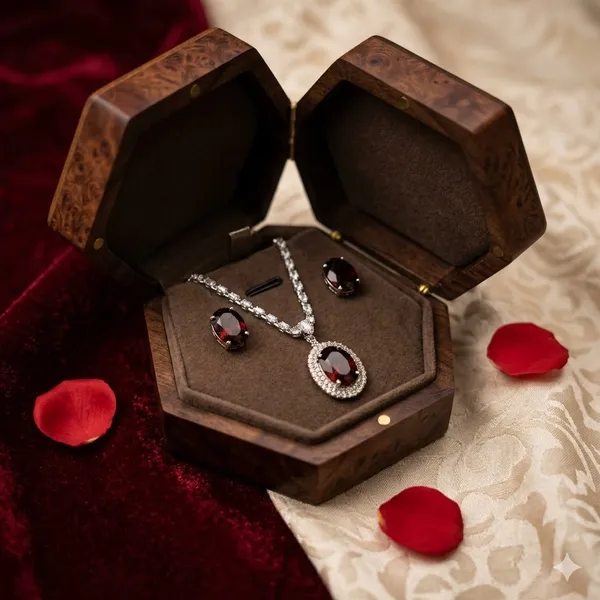 Maroon_Premium_Alloy_Pendant_Sets_For_Women