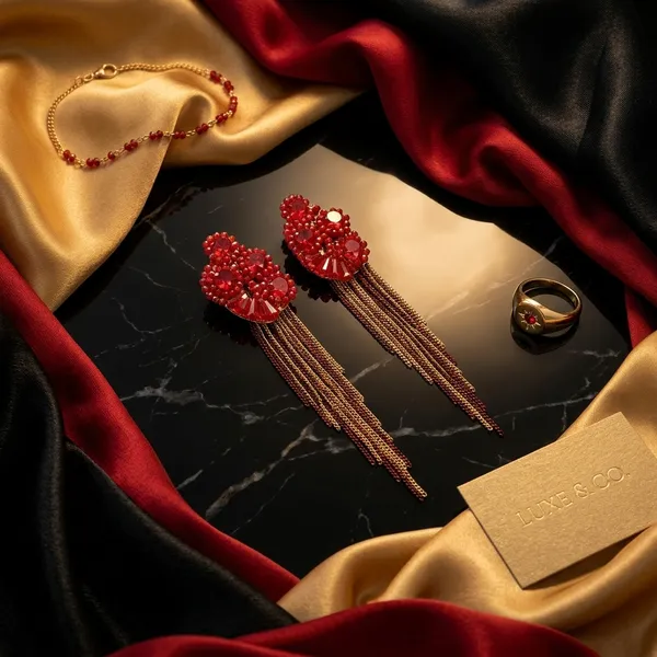 Red_Premium_Alloy_Earrings_For_Women