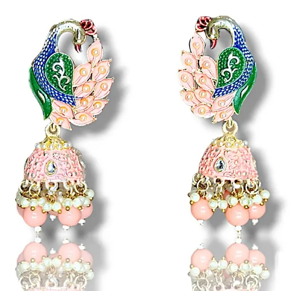 Pink_Premium_Alloy_Earrings_For_Women