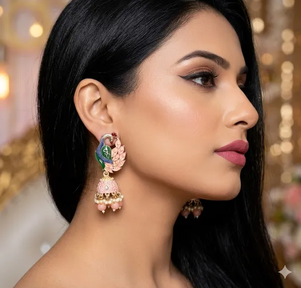 Pink_Premium_Alloy_Earrings_For_Women
