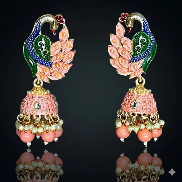 Pink_Premium_Alloy_Earrings_For_Women
