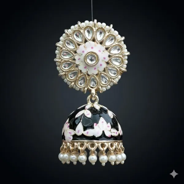 Black_Premium_Alloy_Earrings_For_Women