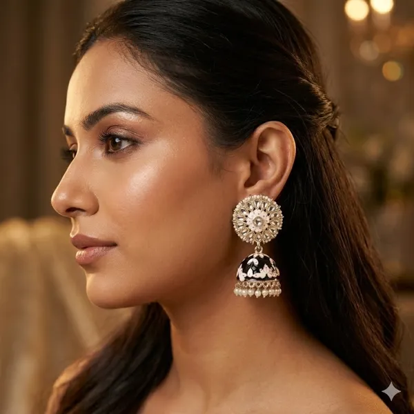 Black_Premium_Alloy_Earrings_For_Women