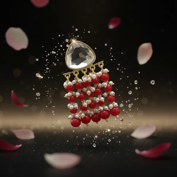 Red_Premium_Alloy_Earrings_For_Women