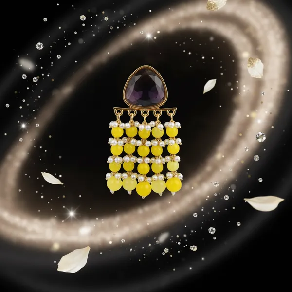 Yellow_Premium_Alloy_Earrings_For_Women
