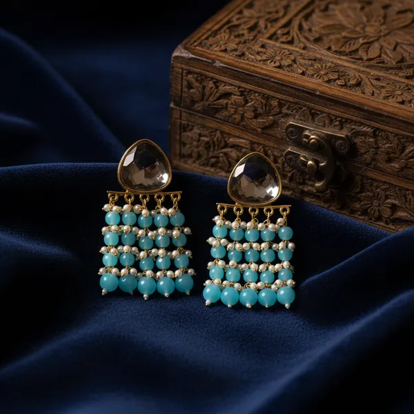 Sky_Blue_Premium_Alloy_Earrings_For_Women