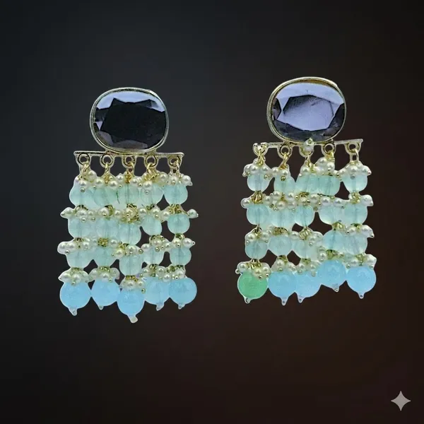 Sky_Blue_Premium_Alloy_Earrings_For_Women