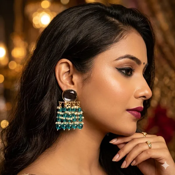 Crystal_Green_Premium_Alloy_Earrings_For_Women