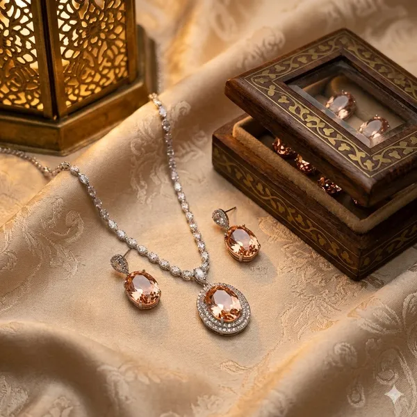 Golden_Premium_Alloy_Pendant_Sets_For_Women