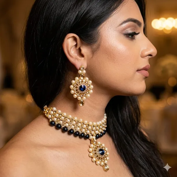 Black_Premium_Alloy_Necklace_Sets_For_Women