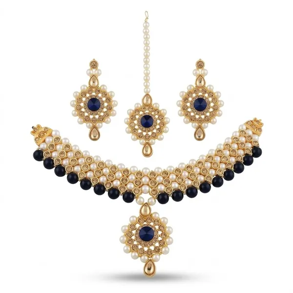 Black_Premium_Alloy_Necklace_Sets_For_Women