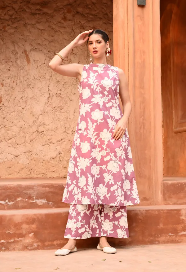 Multicolor_Cotton_Button_Co-Ord_Set_For_Women
