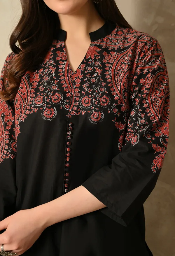 Black_Cross_Stitch_Printed_Co_Ord_Set_For_Women