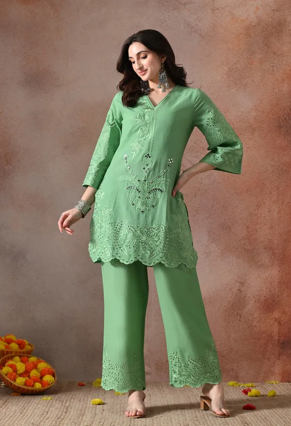 Green_Schiffli_Cutwork_Pakistani_Co-Ord_Set_For_Women