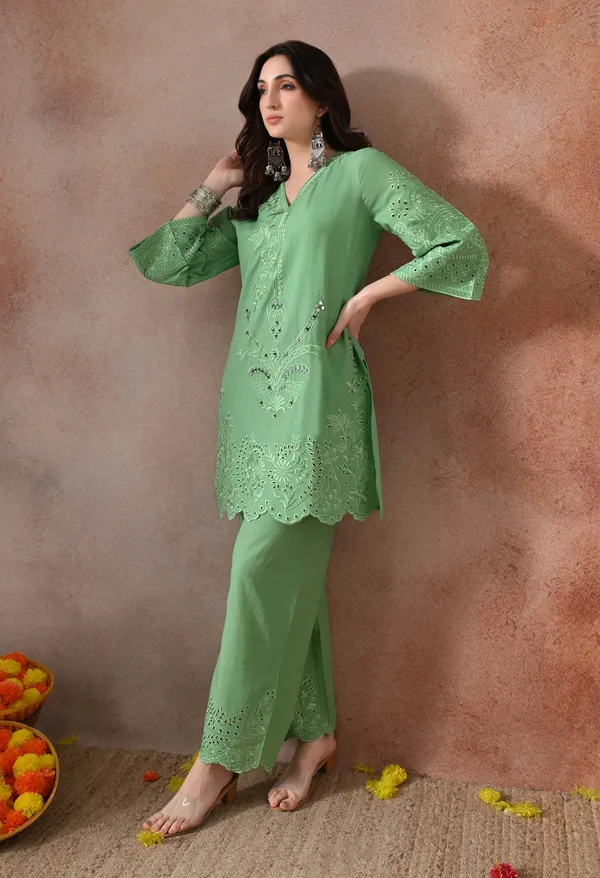 Green_Schiffli_Cutwork_Pakistani_Co-Ord_Set_For_Women
