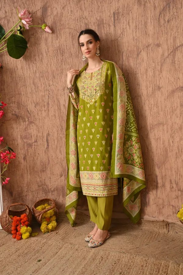 Green_Digital_Printed_Handwork_Kurta_Set_With_Dupatta
