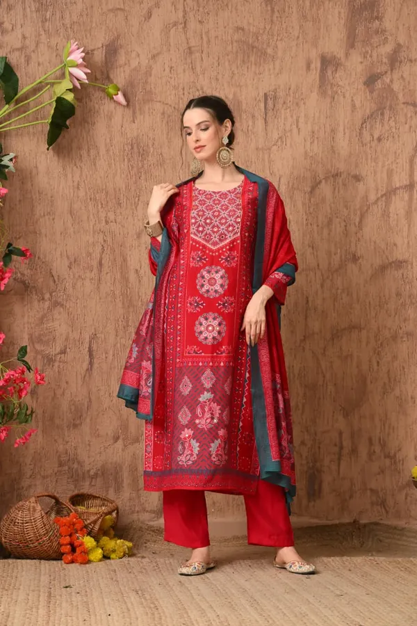 Green_Cotton_Handwork_Kurta_Set_For_Women