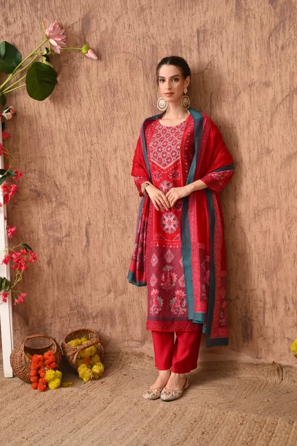 Green_Cotton_Handwork_Kurta_Set_For_Women