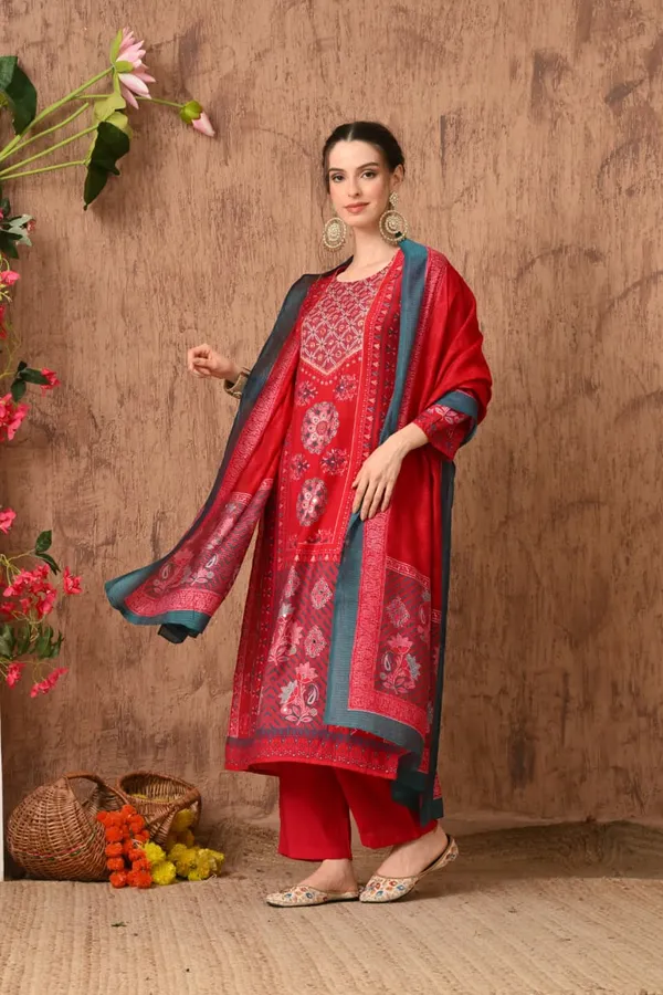 Green_Cotton_Handwork_Kurta_Set_For_Women