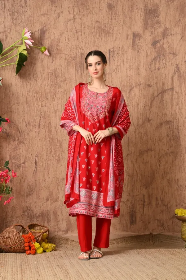 Pink_Cotton_Handwork_Kurta_Set_For_Women