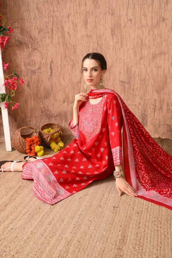 Pink_Cotton_Handwork_Kurta_Set_For_Women
