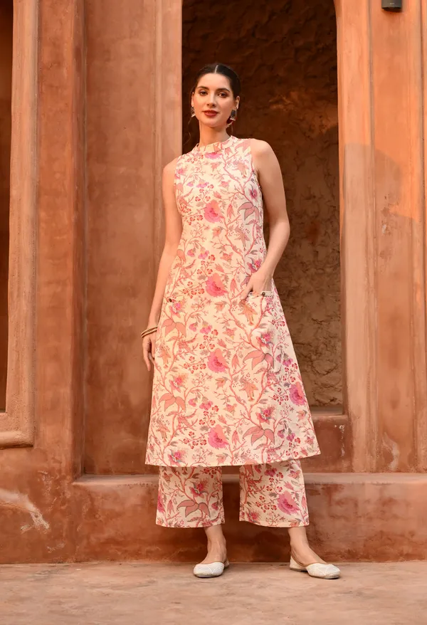 Multicolor_Cotton_Button_Co-Ord_Set_For_Women