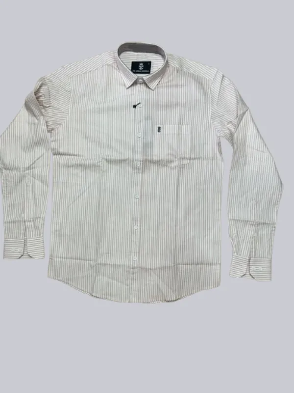 White_Pure_Cotton_Striped_Formal_Full_Sleeves_Shirt_For_Men
