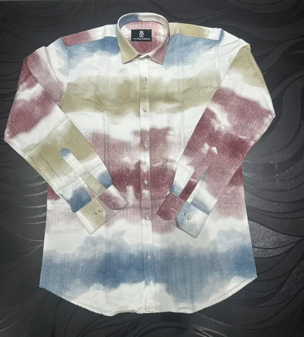 Multicolor_Pure_Cotton_Tie-Dye_Full_Sleeve_Casual_Shirt_For_Men