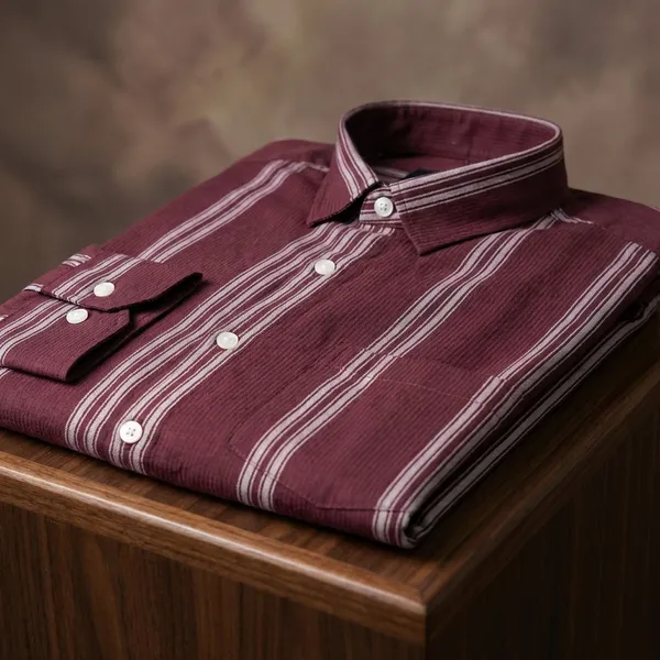 Maroon_Pure_Cotton_Striped_Full_Sleeve_Casual_Shirt_For_Men