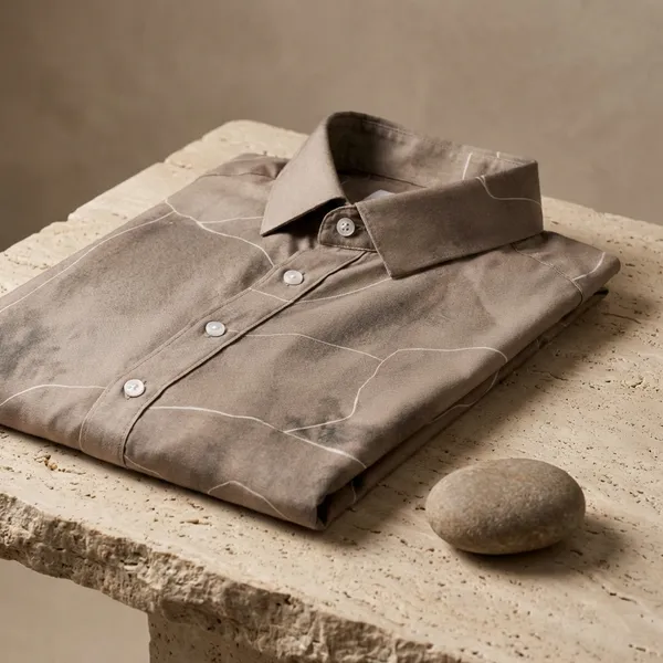 Light_Brown_Pure_Cotton_Abstract_Print_Casual_Shirt_For_Men