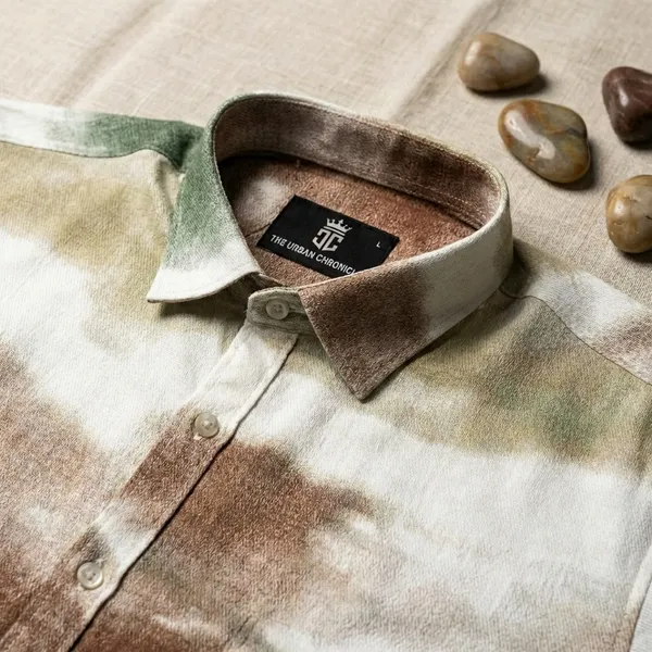 Multicolor_Pure_Cotton_Long_Sleeve_Watercolor_Tie-Dye_Casual_Shirt_For_Men