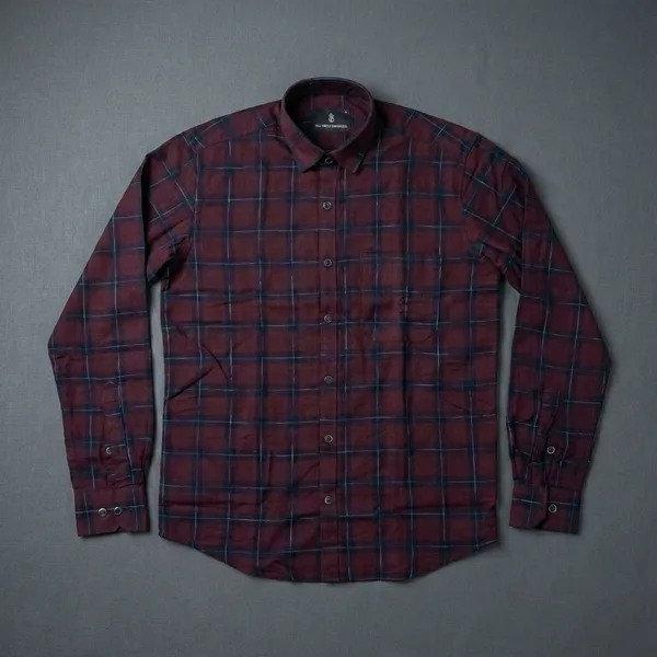 Multicolor_Pure_Cotton_Checkered_Full_Sleeve_Formal_Plaid_Pattern_Shirt_For_Men