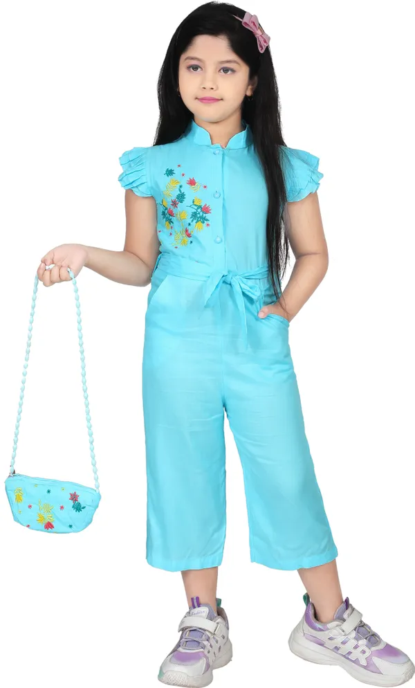 Aqua_Blue_Rayon_Embroidered_Regular_Jumpsuit_For_Girls